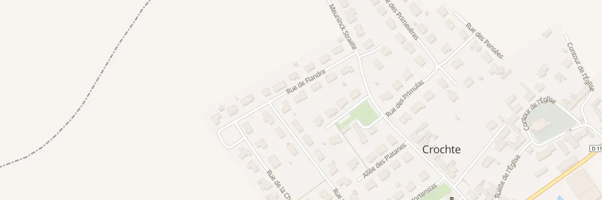 Plan du 8 Rue de Flandre à Crochte