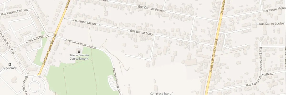 Plan du 39 Rue Benoît Malon à Bourges