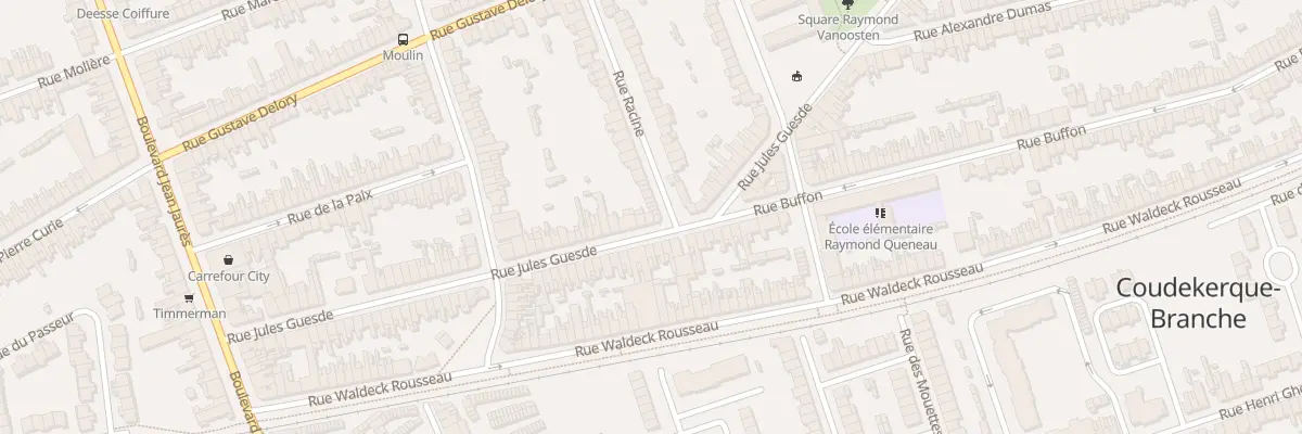 Plan du 83 Rue Jules Guesde à Coudekerque-Branche