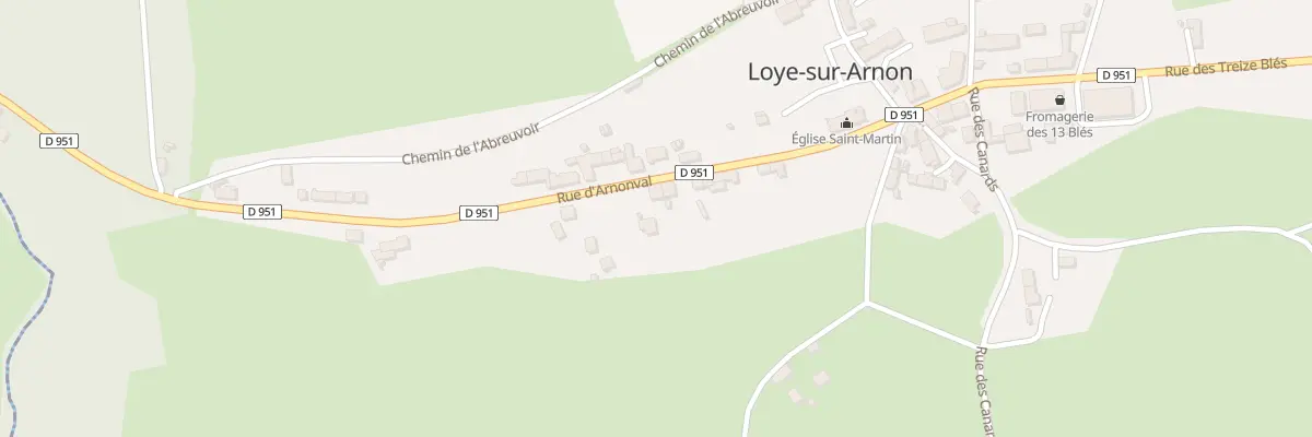 Plan du 7 Rue d’Arnonval à Loye-sur-Arnon