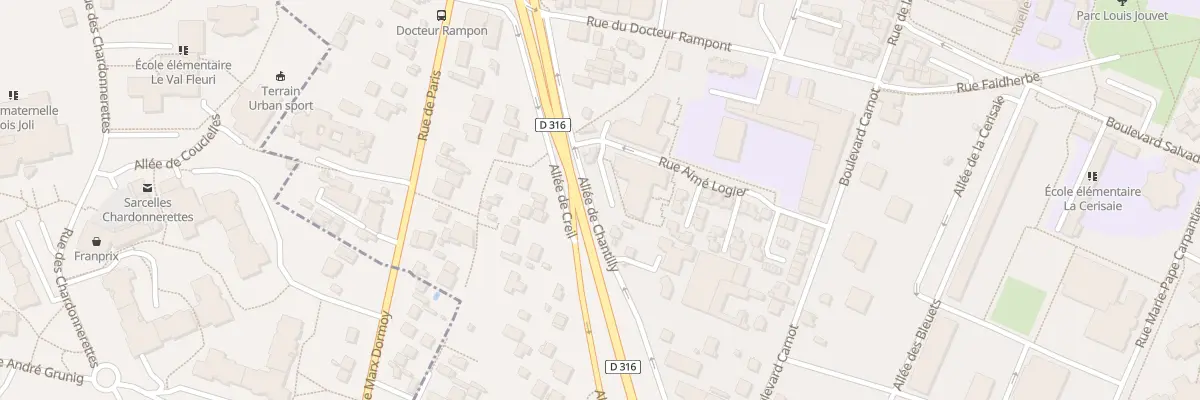 Plan du 21 Rue Aimé Logier à Villiers-le-Bel