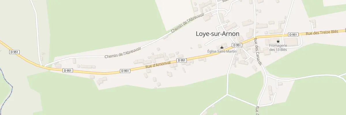 Plan du 6 Rue d’Arnonval à Loye-sur-Arnon