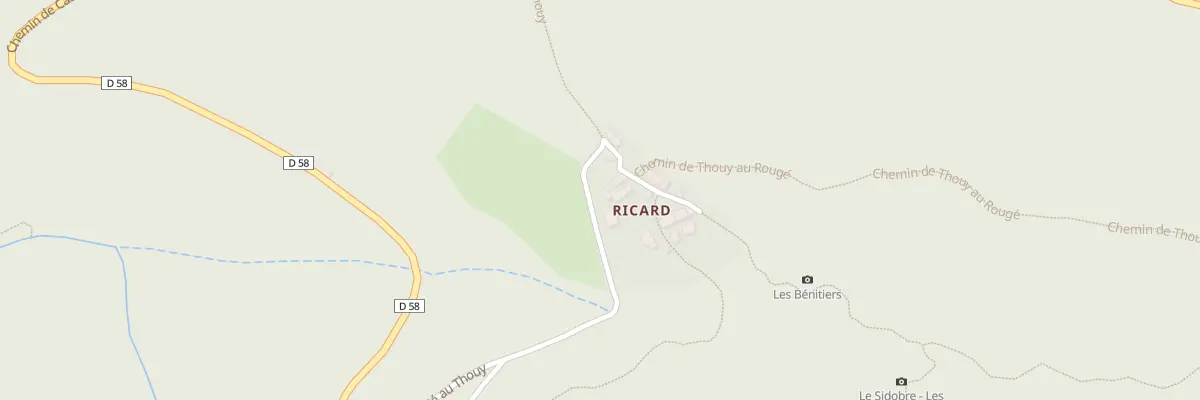 Plan du 2 Ricard à Lacrouzette
