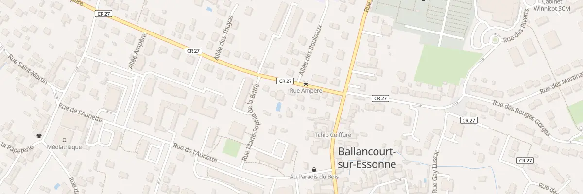 Plan du 7 Rue Ampère à Ballancourt-sur-Essonne
