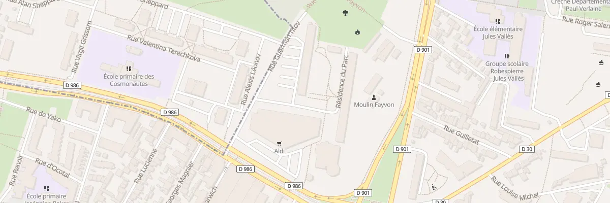 Plan du 11 Res du Parc à La Courneuve
