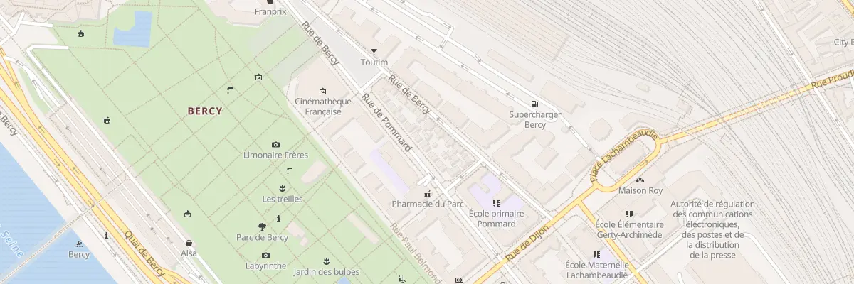 Plan du 20 Rue de Pommard à Paris 12e Arrondissement