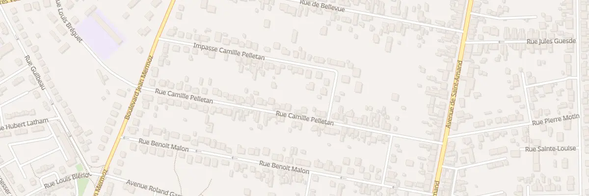 Plan du 30 Rue Camille Pelletan à Bourges