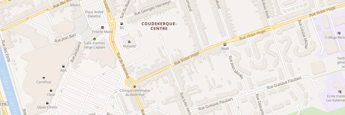 Plan du 35 Rue Victor Hugo à Coudekerque-Branche