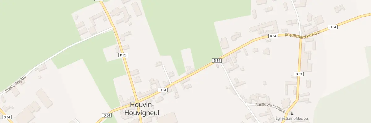 Plan du 14 Rue Richard Pruvost à Houvin-Houvigneul