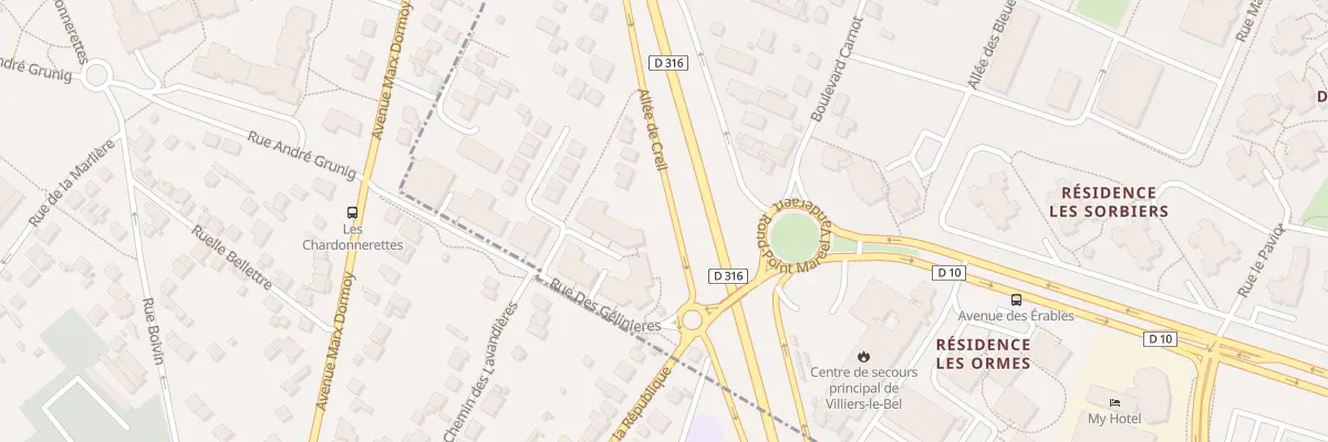 Plan du 6 Rue des Gelinières à Villiers-le-Bel