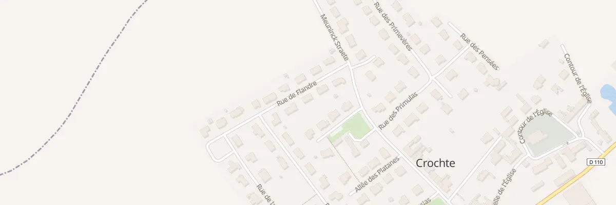 Plan du 6 Rue de Flandre à Crochte
