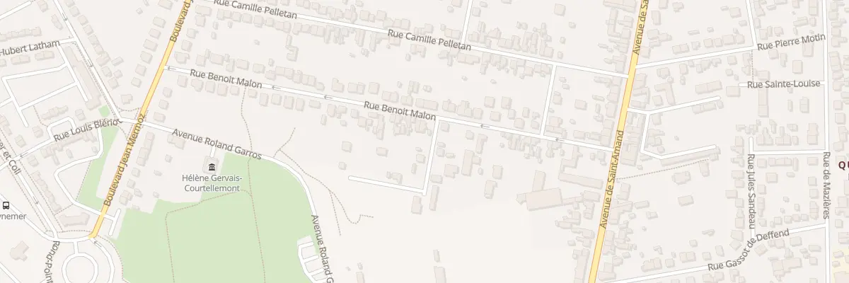 Plan du 33 Rue Benoît Malon à Bourges