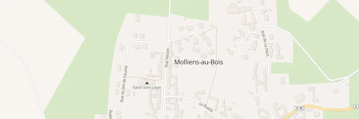 Plan du 30 Rue Neuve à Molliens-au-Bois