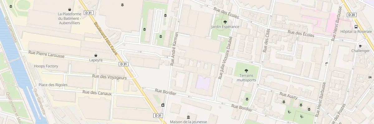 Plan du 22 Rue André Karman à Aubervilliers