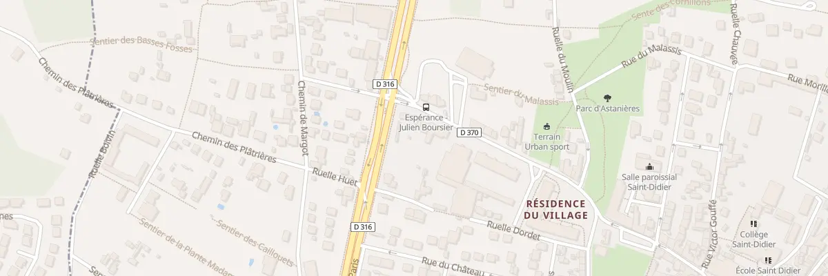 Plan du 4 Rue Julien Boursier à Villiers-le-Bel