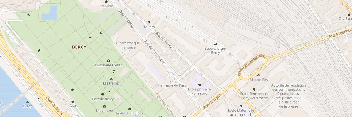 Plan du 17 Rue de Bercy à Paris 12e Arrondissement
