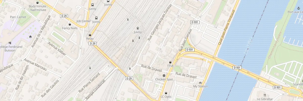 Plan du 6 Rue Georges Jacques Danton à Juvisy-sur-Orge