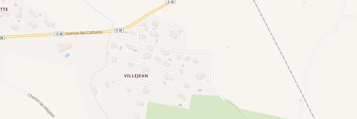 Plan de Villejean à Villemoustaussou