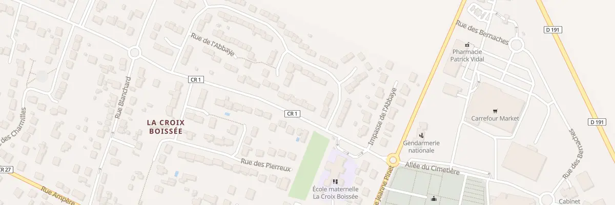 Plan du 6 Av de la Croix Boissée à Ballancourt-sur-Essonne