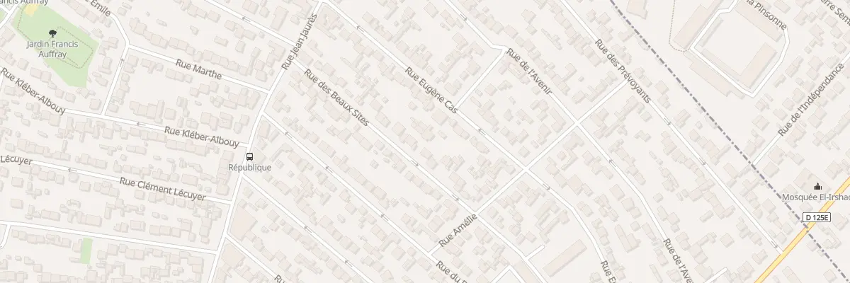 Plan du 29 Rue des Beaux Sites à Stains