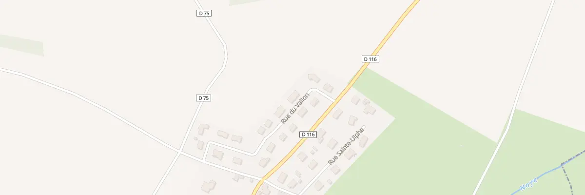Plan du 6 Rue du Vallon à Cottenchy
