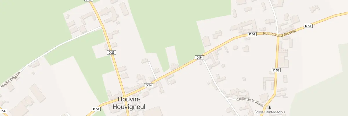 Plan du 16 Rue Richard Pruvost à Houvin-Houvigneul