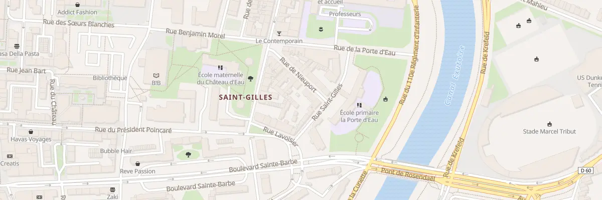 Plan du 20 Rue de Nieuport à Dunkerque
