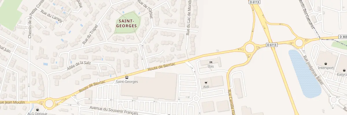 Plan du 9001 Rue de la Dure à Carcassonne