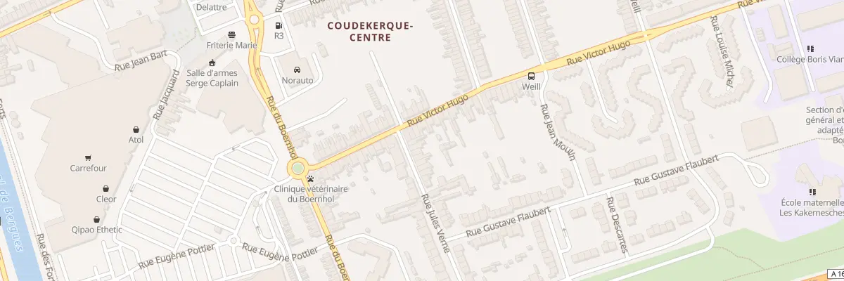 Plan du 3 Rue Jules Verne à Coudekerque-Branche