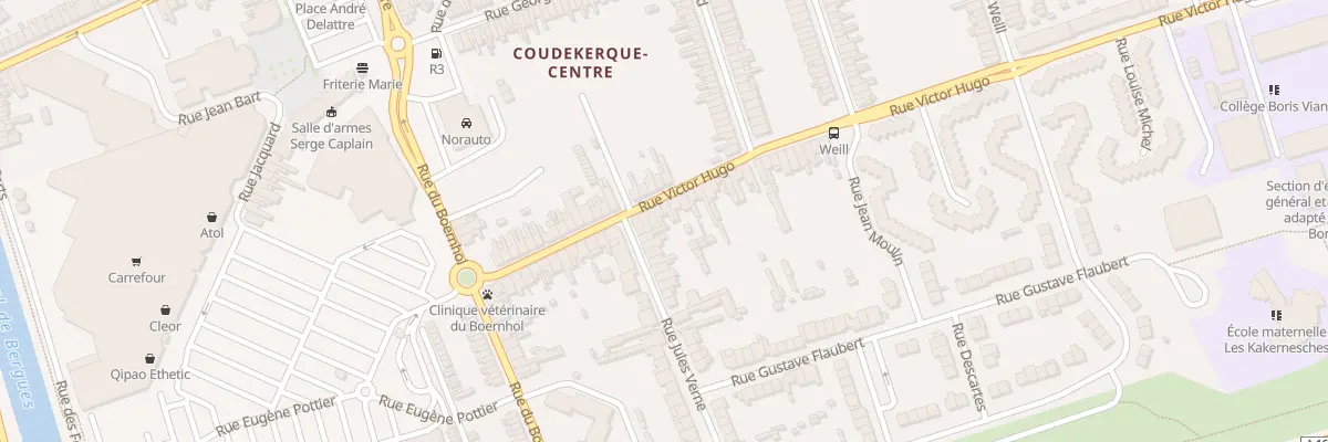 Plan du 34 Rue Victor Hugo à Coudekerque-Branche