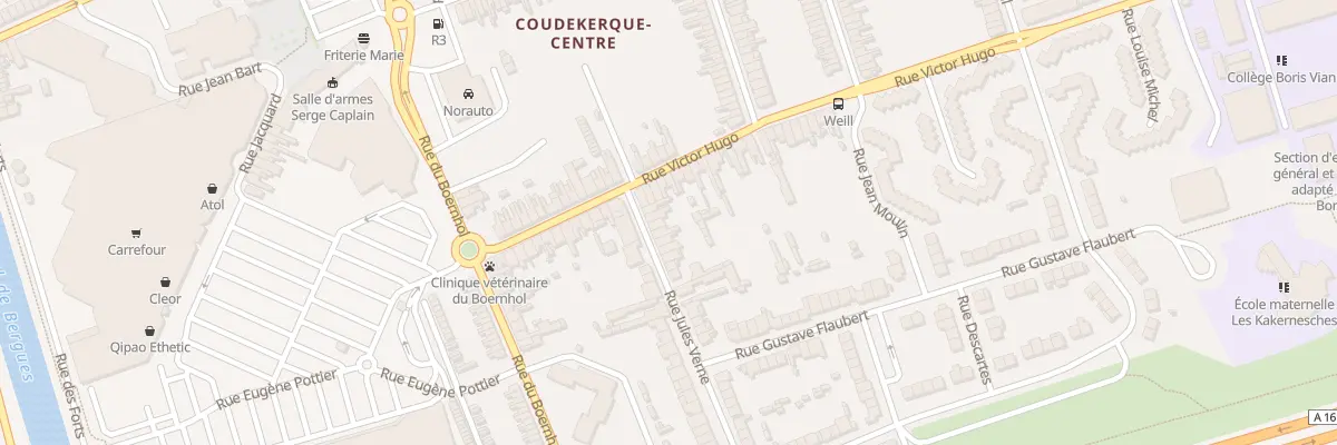 Plan du 7 Rue Jules Verne à Coudekerque-Branche