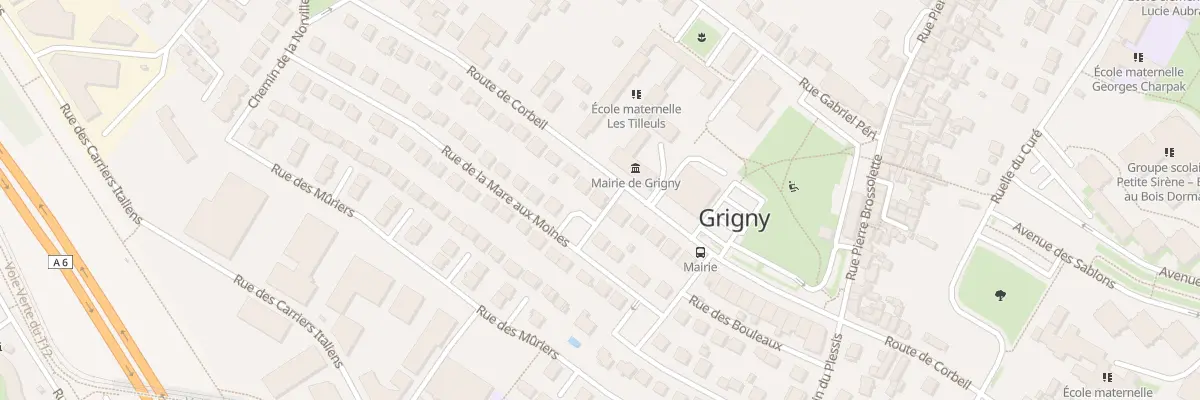 Plan du 32 Rte de Corbeil à Grigny