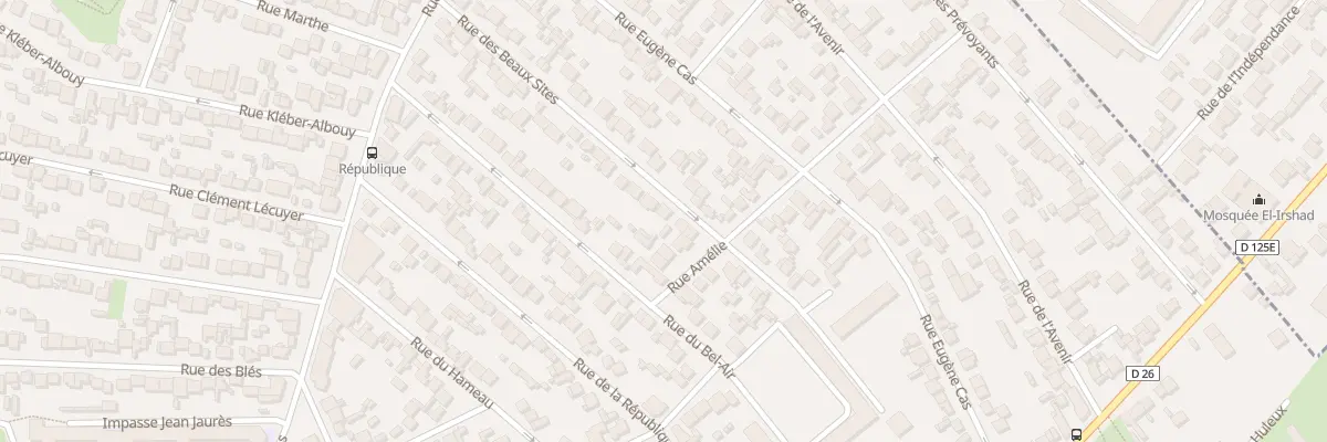 Plan du 38 Rue des Beaux Sites à Stains
