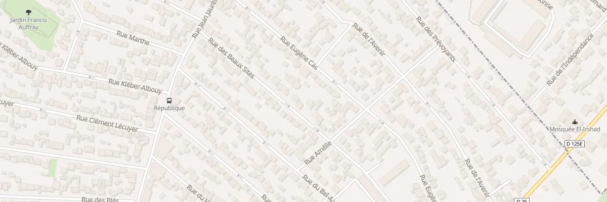 Plan du 33 Rue des Beaux Sites à Stains