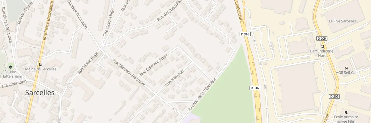 Plan du 11 Rue de Nieuport à Sarcelles