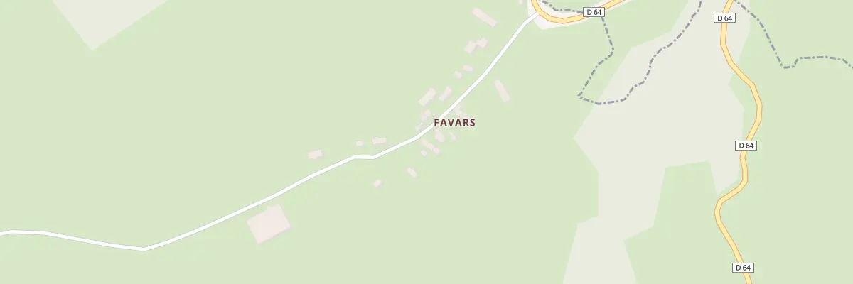 Plan du 5124 Favars à Freix-Anglards
