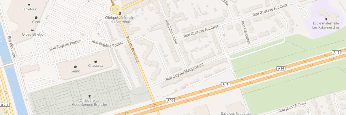 Plan du 40 Rue Jules Verne à Coudekerque-Branche