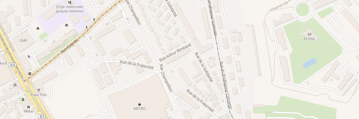 Plan du 43 Rue de la Solidarité à Vitry-sur-Seine