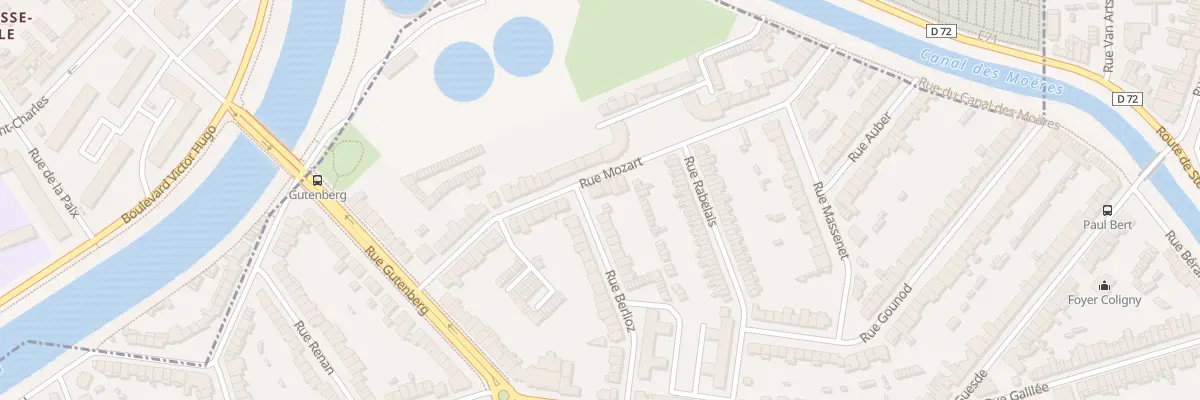 Plan du 24 Rue Mozart à Coudekerque-Branche