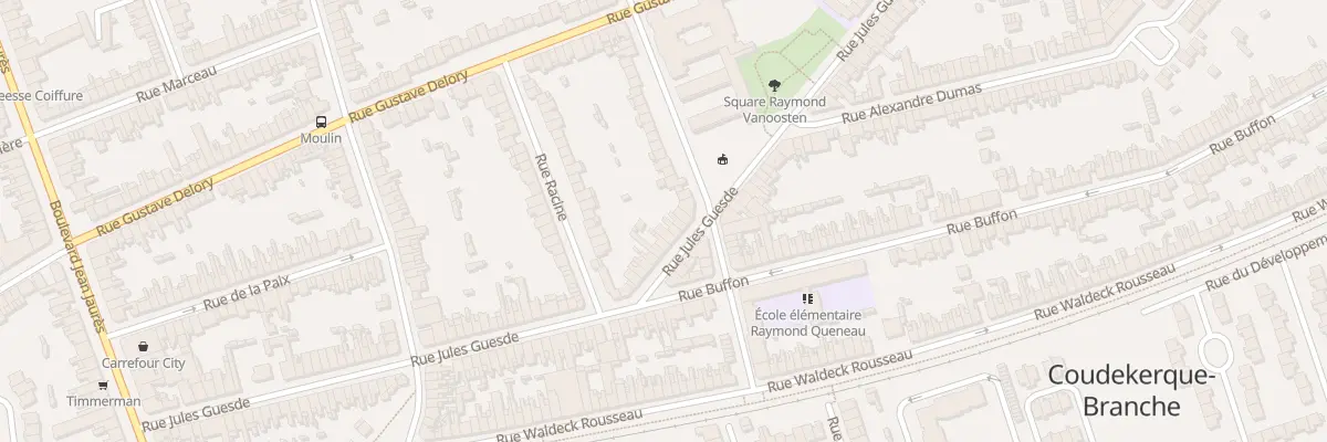 Plan du 109 Rue Jules Guesde à Coudekerque-Branche