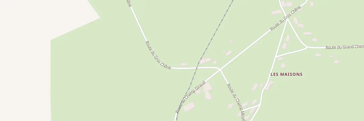 Plan du 610 Rte du Gros Chêne à Vallenay