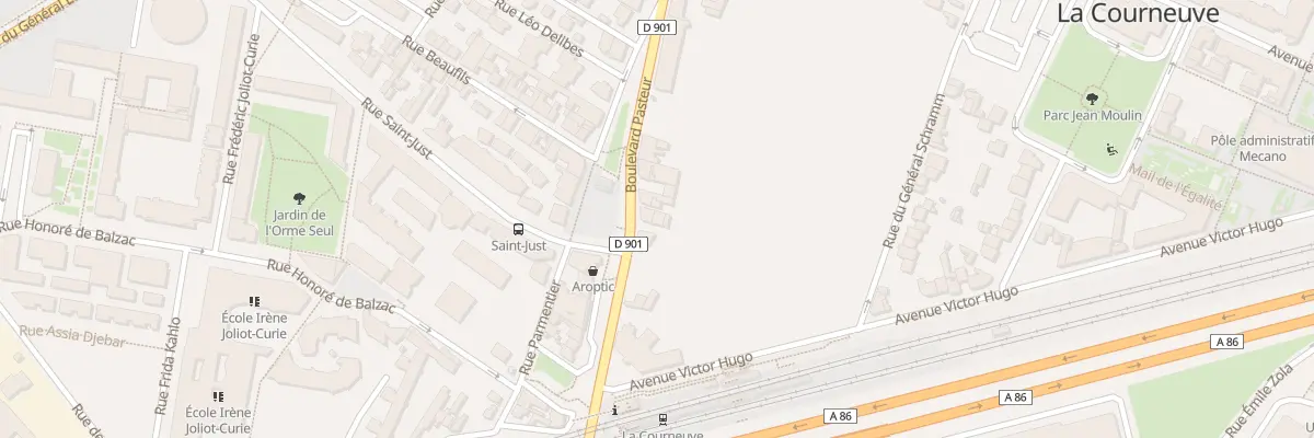 Plan du 56 Bd Pasteur à La Courneuve