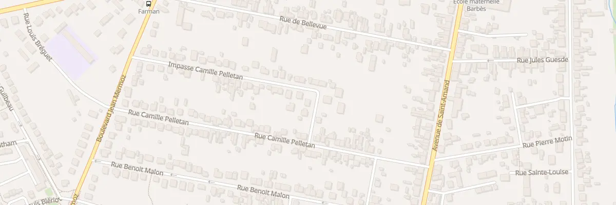 Plan du 42 Imp Camille Pelletan à Bourges