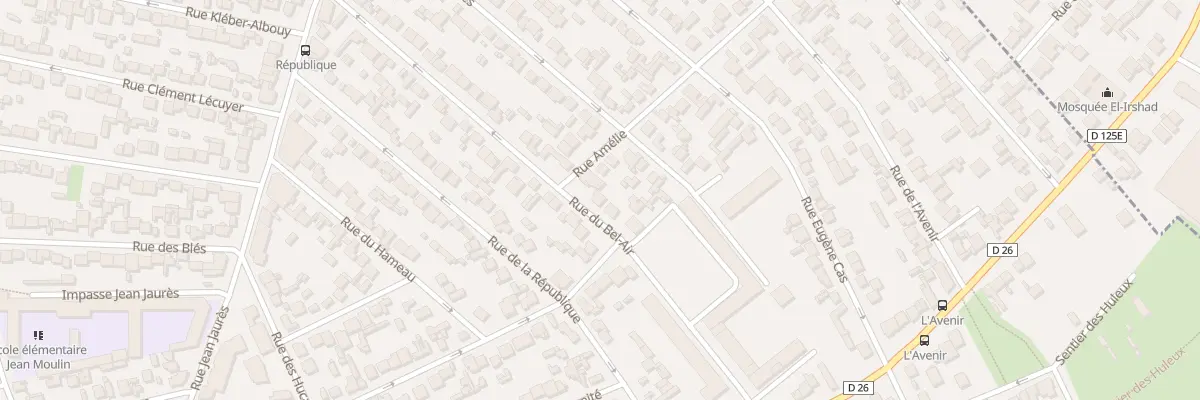 Plan du 45 Rue du Bel Air à Stains