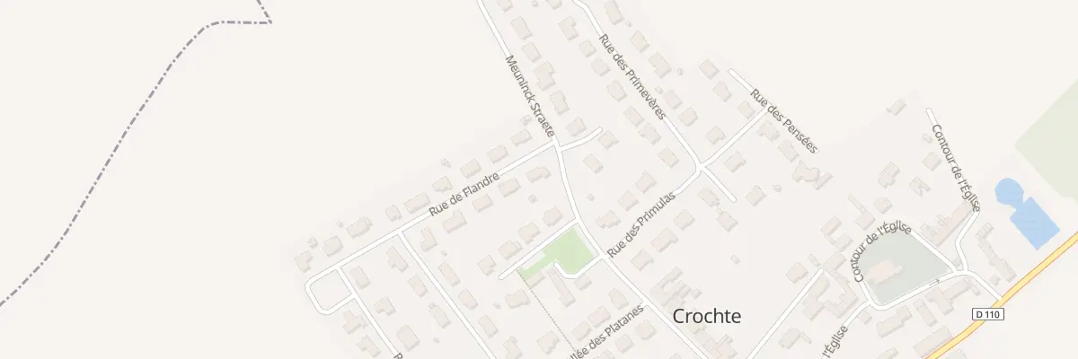 Plan du 2 Rue de Flandre à Crochte