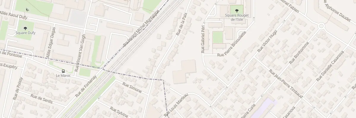 Plan du 41 Rue de la Paix à Garges-lès-Gonesse