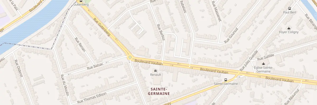 Plan du 4 Rue Berlioz à Coudekerque-Branche