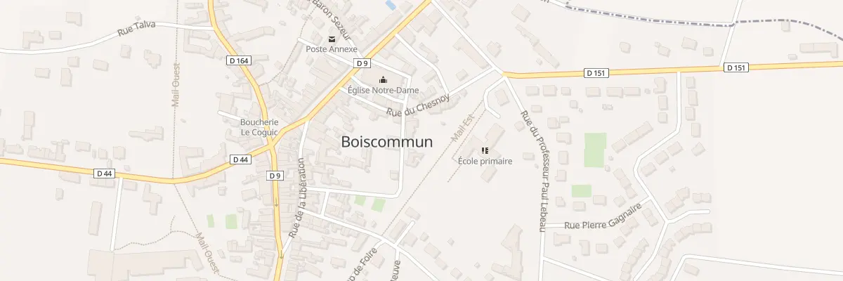 Plan du 6 Rue de la Poste à Boiscommun