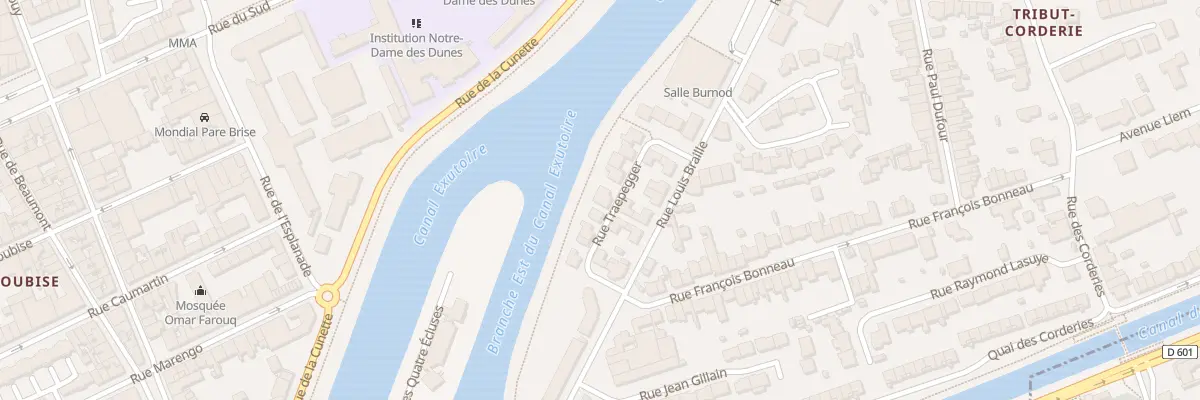 Plan du 90 Rue Traepegger à Dunkerque