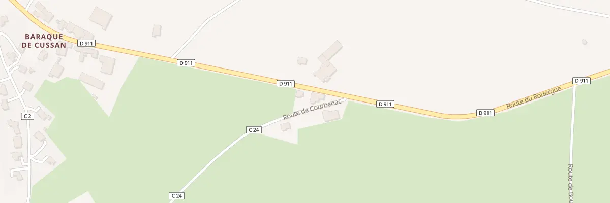 Plan du 3783 Rte du Rouergue à Boussac